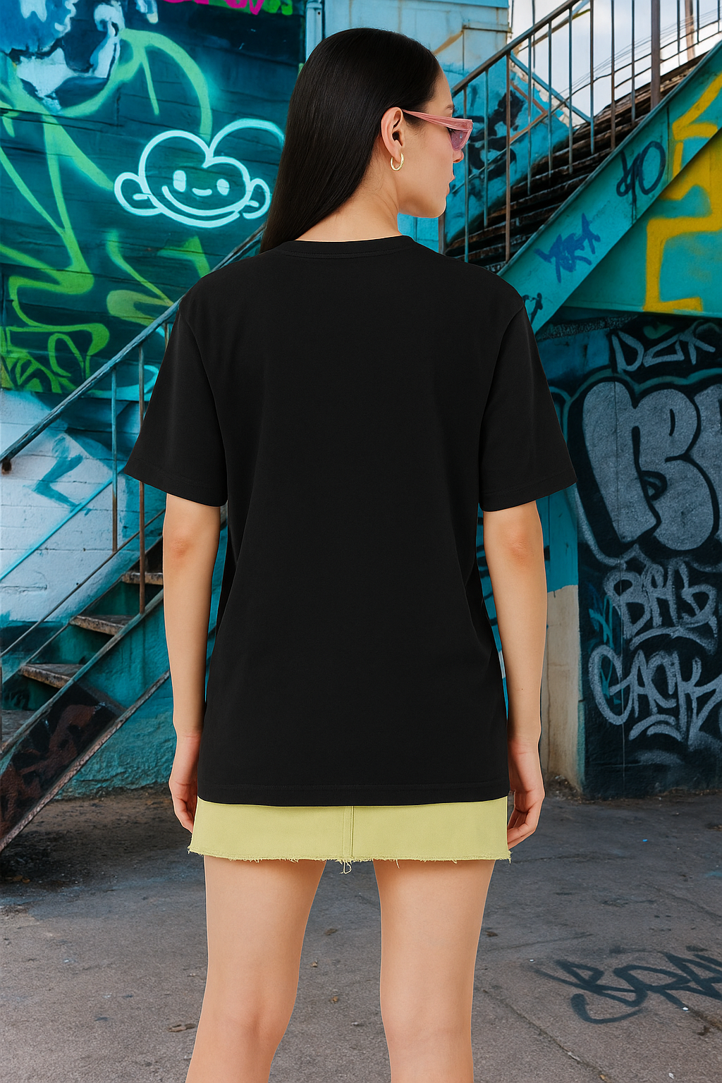 Stitch Cartoon Oversized T-Shirt