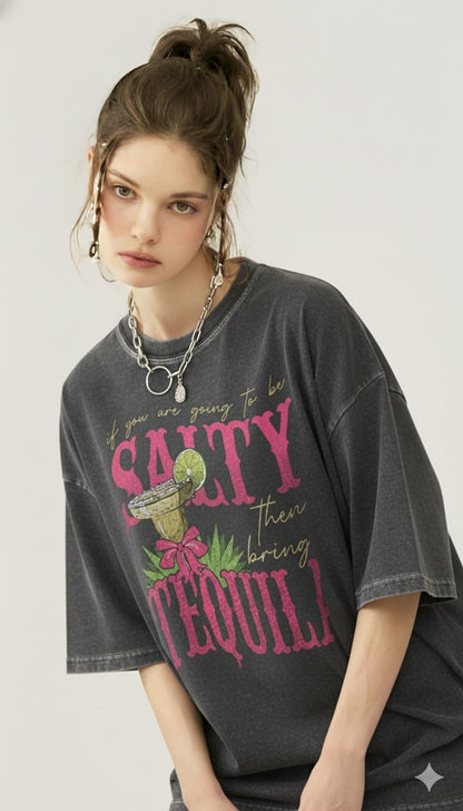 Oversized Acid Wash T-Shirt - 240 GSM Premium Cotton