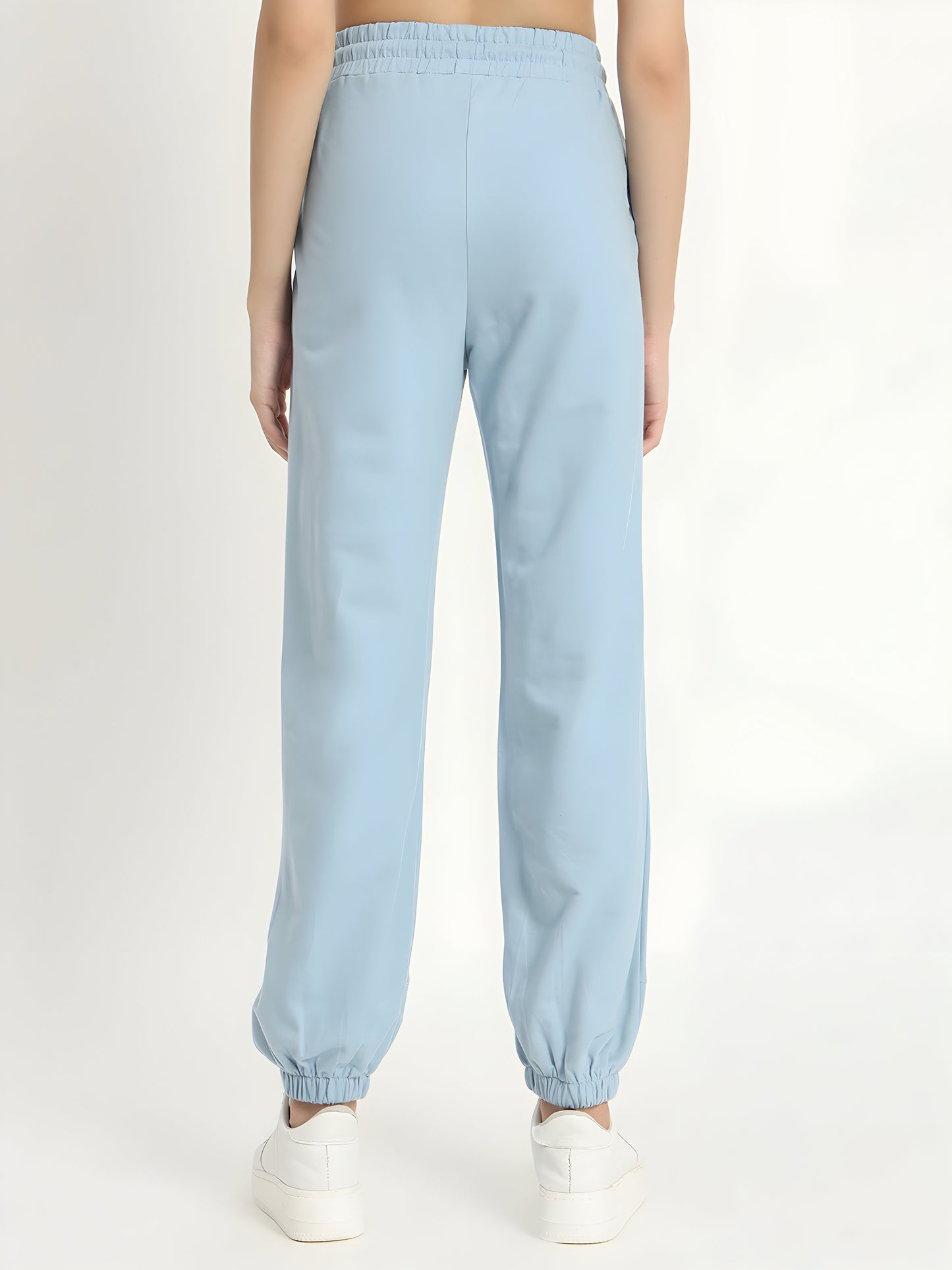 Women's Sky Blue Arizona Printed Jogger Pants | Premium Cotton Blend | Regular Fit