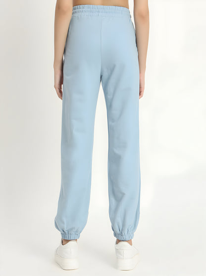 Women's Sky Blue Arizona Printed Jogger Pants | Premium Cotton Blend | Regular Fit