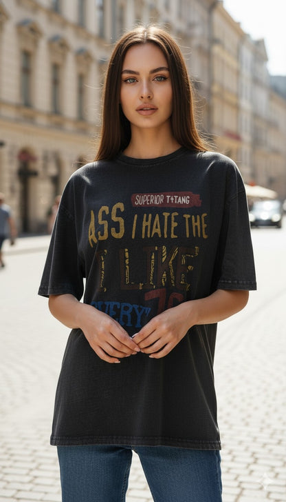 Oversized Acid Wash T-Shirt - 240 GSM Premium Cotton