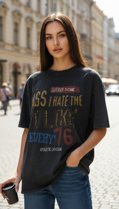 Oversized Acid Wash T-Shirt - 240 GSM Premium Cotton