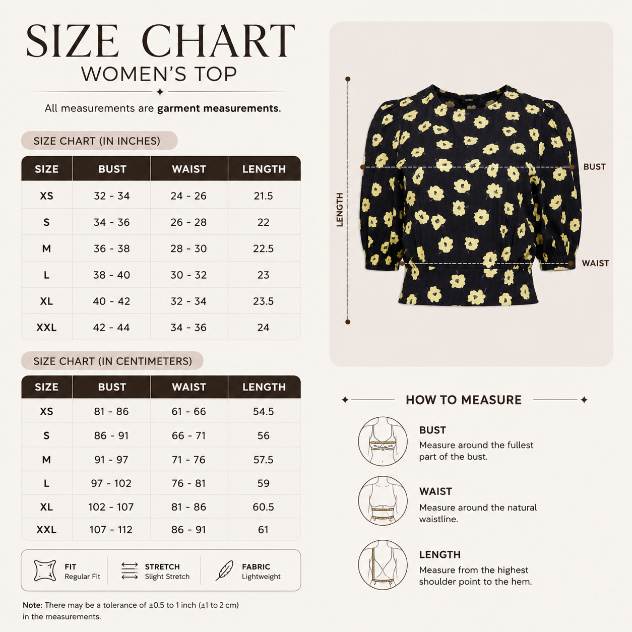 Women's White Floral Print Puff Sleeve Crop Top – Casual Round Neck Cinched Waist Top