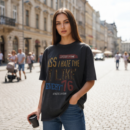 Oversized Acid Wash T-Shirt - 240 GSM Premium Cotton