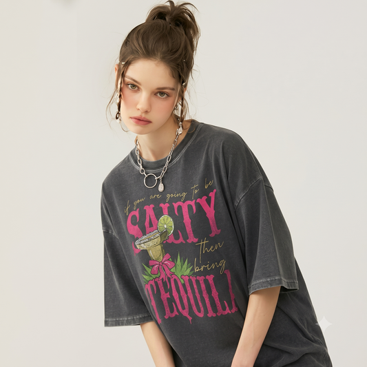 Oversized Acid Wash T-Shirt - 240 GSM Premium Cotton