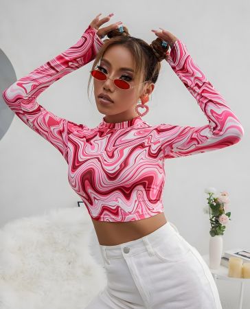 Long Sleeve Crop Top