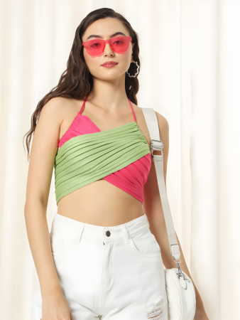 Halter Wrap Crop Top