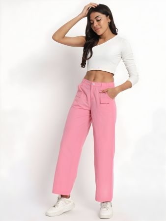 Pink Cargo Pants