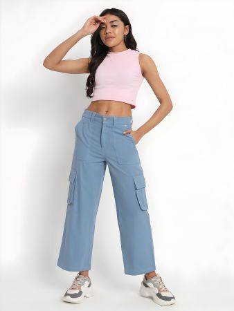 Sky Blue Cargo Pant