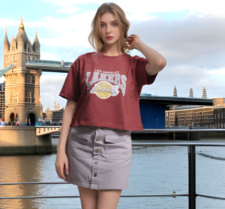 Cropped Los Angeles T-Shirt
