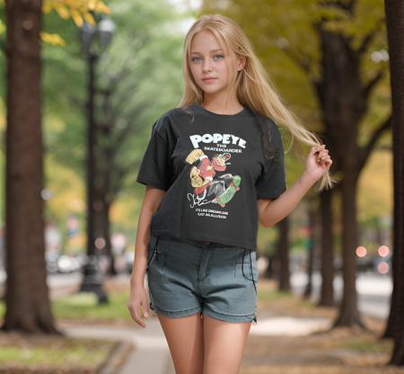 Popeye Cropped T-Shirt