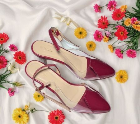Clear Slingback Heels