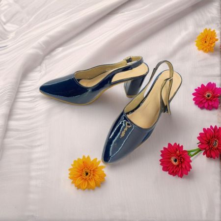Glossy Slingback Heels