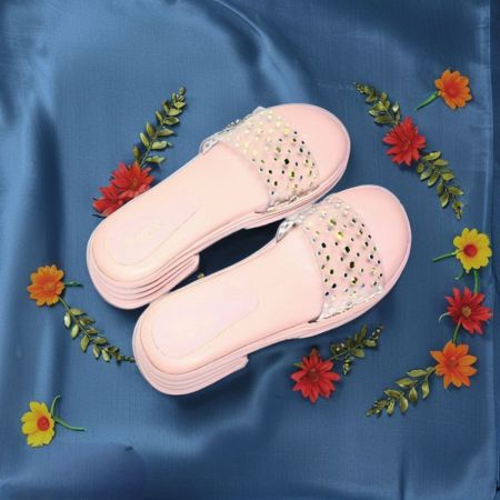 Pink Slip-On Sandals