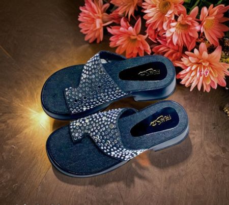 Embellished Slip-On Sandals