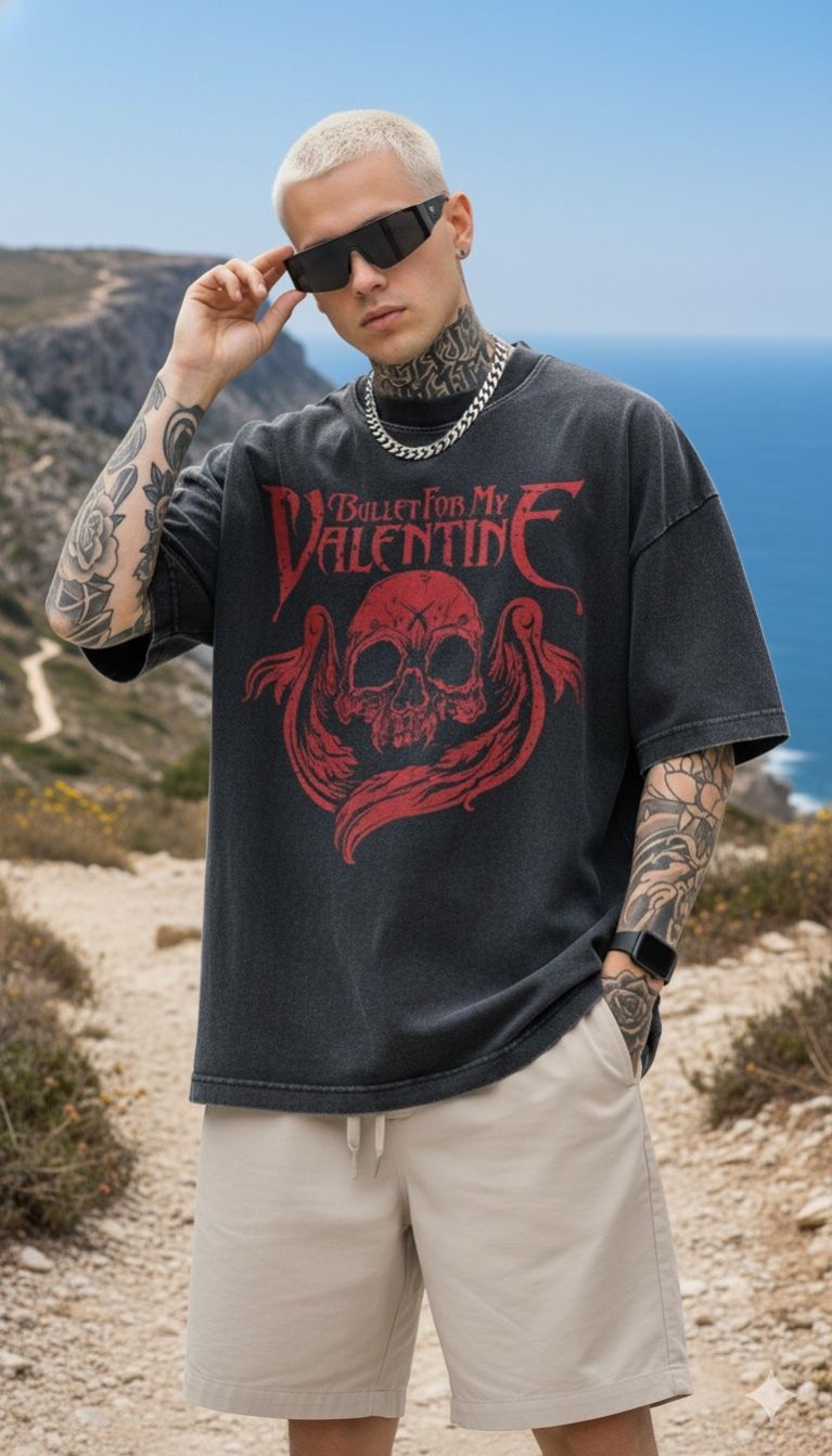 Bullet for My Valentine: Raging Skull Oversized T-