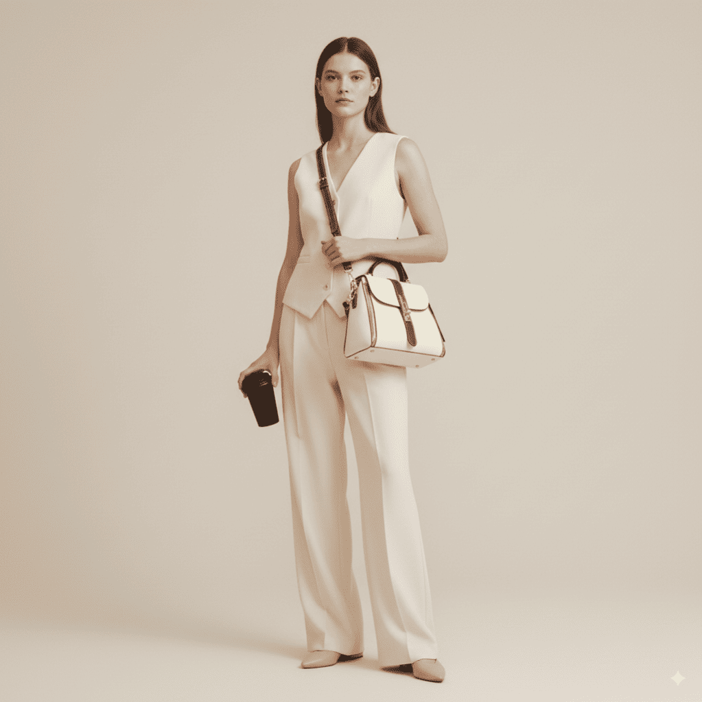 Chic Cream Shoulder Bag