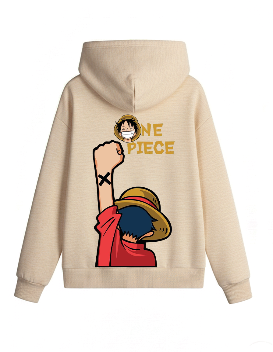 One Piece Luffy Fist Pump Oversized Hoodie