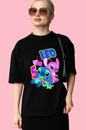 LEO 5 Birthday Oversized T-Shirt