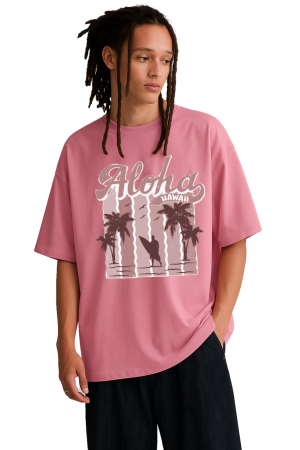 Aloha Hawaii Surfer Graphic Tshirt