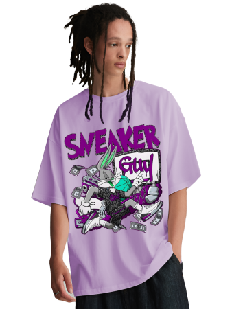 Sneaker Guy Oversized T-Shirt – Lavender