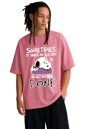 Lazy Snoopy oversized T-Shirt