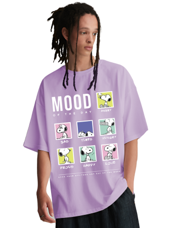 Mood of the Day Oversized T-Shirt – Lavender