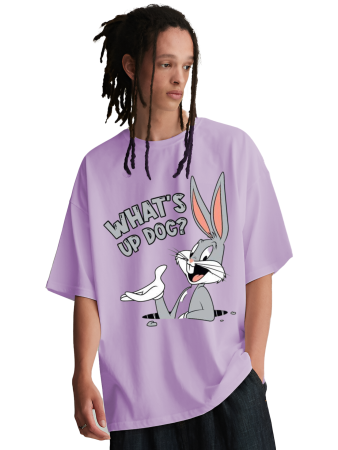 What’s Up Doc? – Oversized Bugs Bunny T-Shirt in Lavender