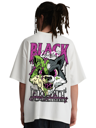 Oversized Black Wolf Oversized Tee