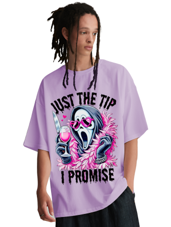 Just the Tip, I Promise" Oversized Graphic T-Shirt