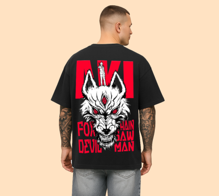 AKI x Fox Devil Oversized Graphic T-Shirt