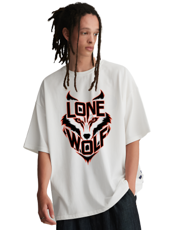 Lone Wolf Oversized Graphic Tee