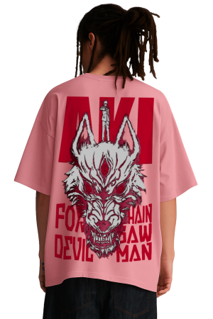 AKI Fox Devil Chainsaw oversized T-Shirt