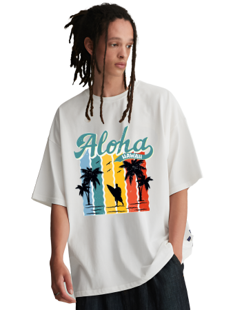 Aloha Hawaii Surf Graphic Tee