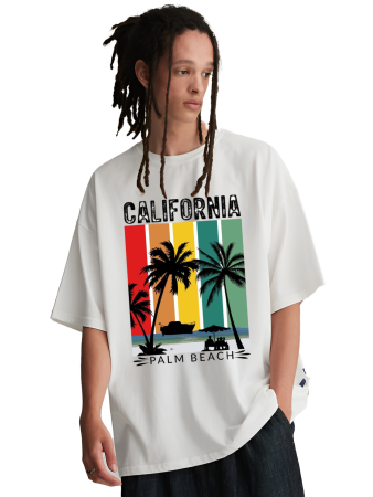 California Palm Beach Oversized Tee