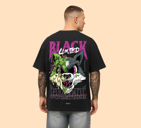 BLACK LIMITED Oversized Graphic Tee
