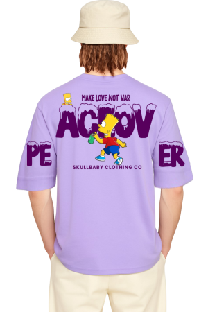 Bart Simpson Peace Oversized T-Shirt