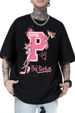 Pink Panther "P is for..." Oversized Graphic T-Shirt