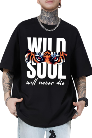 "Wild Soul" Oversized Tiger Graphic T-Shirt