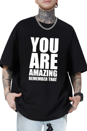 You Are Amazing" Positive Affirmation Oversized T-Shirt