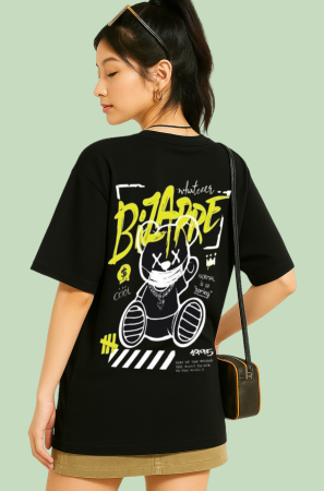 Bizarre Bear Oversized T-Shirt