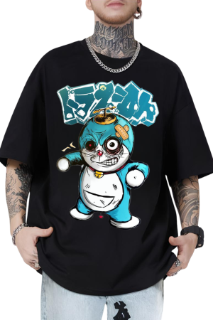 Angry Droid Streetwear Oversized T-Shirt