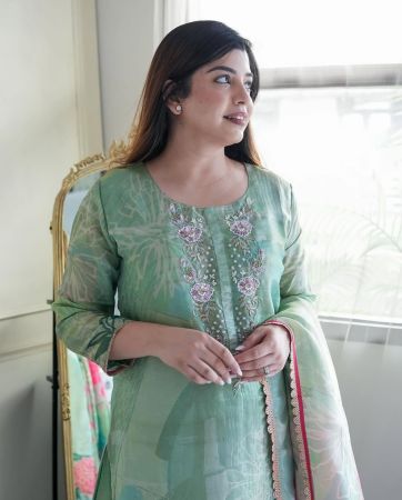 Elegant Pastel Green Suit