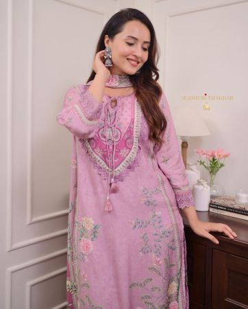 Graceful Lavender Suit