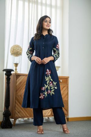 Navy Blue Kurti